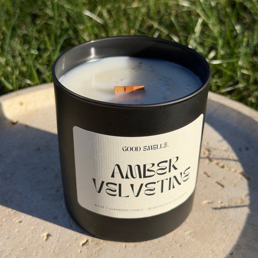 Amber Velvetine - 8.5 oz Soy Candle