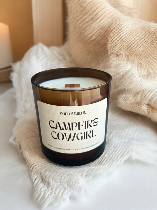 Campfire Cowgirl - 8.5 oz Soy Candle